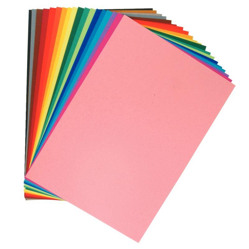 Paquet de 24 feuilles à dessin 160g 50 x 65cm couleurs vives assorties