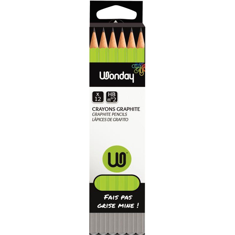 Boîte de 12 crayons graphite standard trempé HB