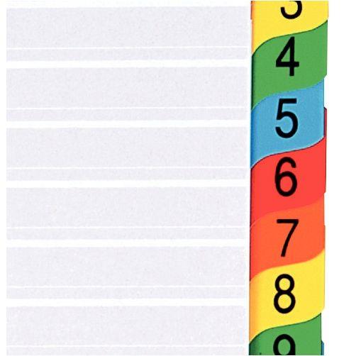 Jeu de 31 intercalaires numériques en carte Mylar, format A4