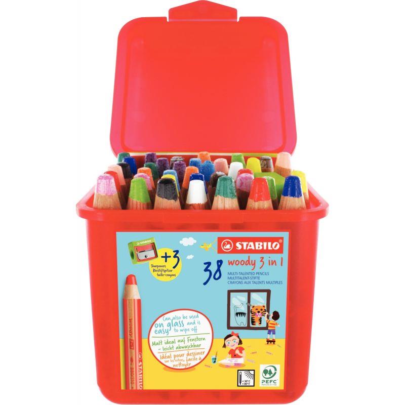 Pochette de 12 crayons de couleur gros module