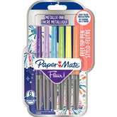 Pochette de 6 feutres flair métallique