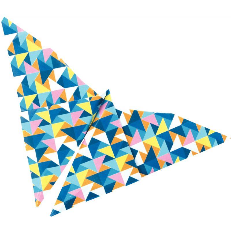 Pochette de 60 feuilles Origami Geometric format  20 x 20 cm