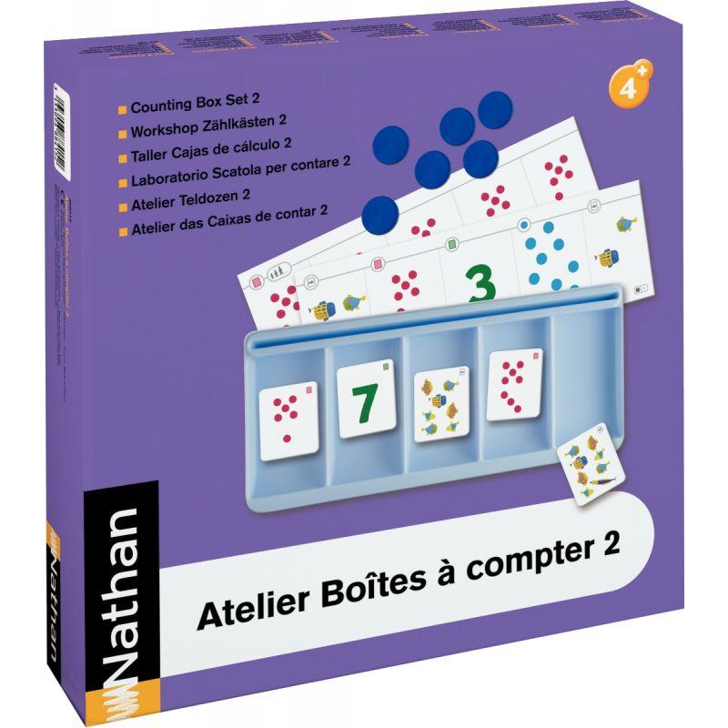 Atelier boîtes à compter niveau 2 pour 2 enfants