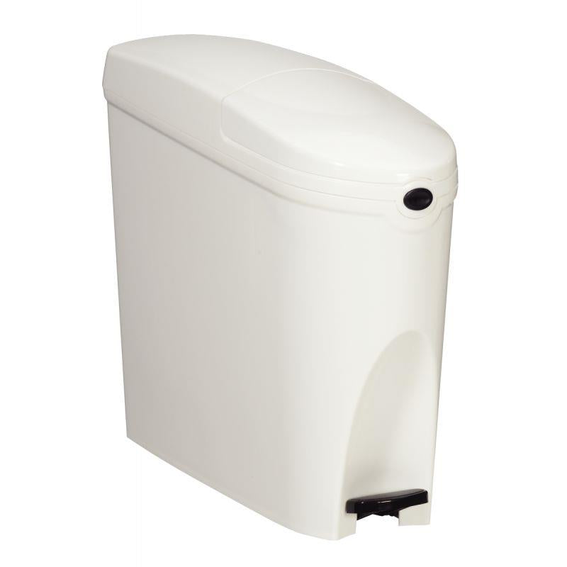 Poubelle hygiénique à pédale 20L blanche