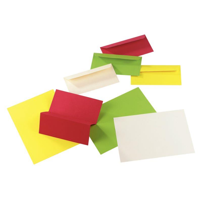 Paquet de 20 enveloppes Pollen 110x220mm 120g ivoire