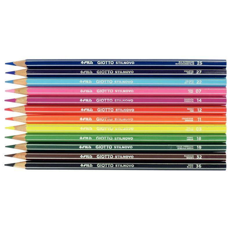 Étui de 12 crayons de couleur Stilnovo assortis