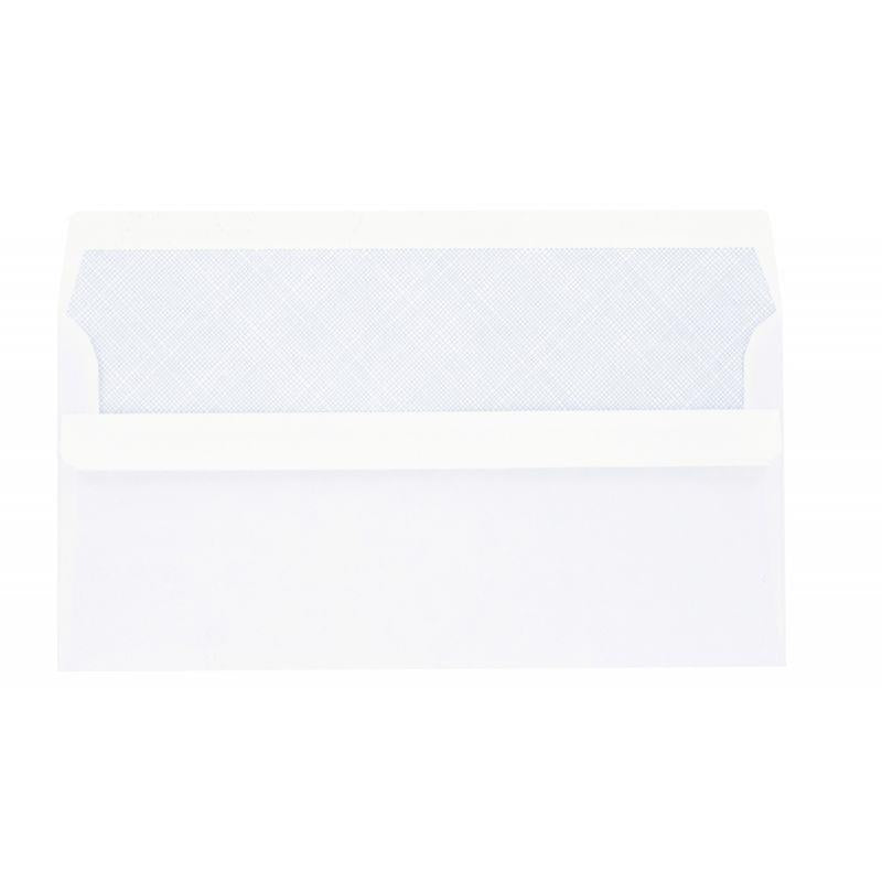 Boite de 500 enveloppes blanches 110x220mm 80g autocollante