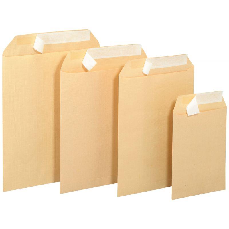 Paquet de 50 pochettes kraft armé 275x365mm 130g bande siliconée