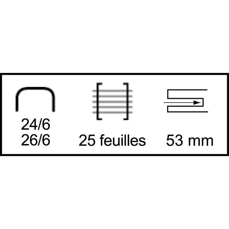 Agrafeuse de table Green logic 25 feuilles