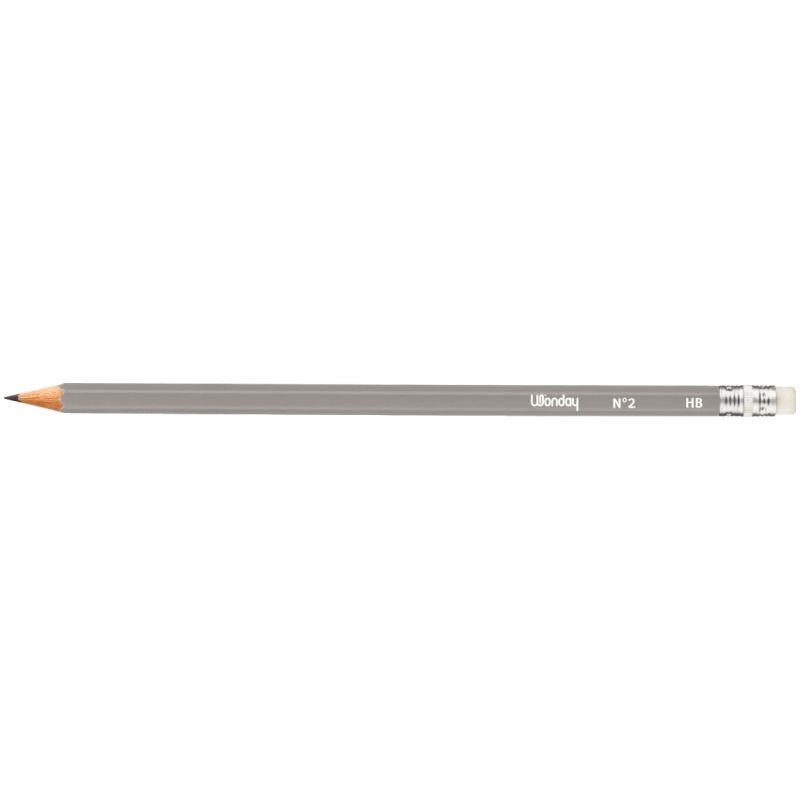 Boîte de 12 crayons graphite standard HB bout gomme