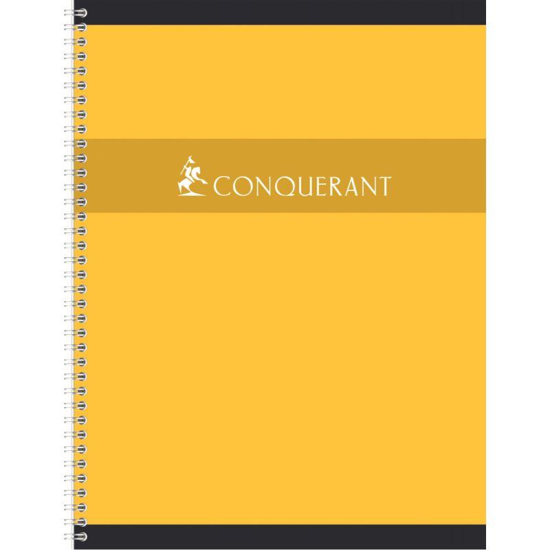 Cahier à reliure intégrale 100 pages CONQUERANT, format 24x32 cm, seyès, papier 70g