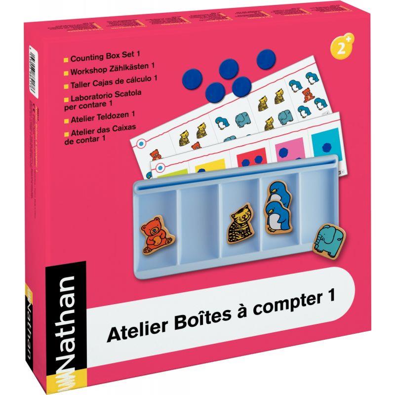 Atelier boîtes à compter niveau 1 pour 2 enfants