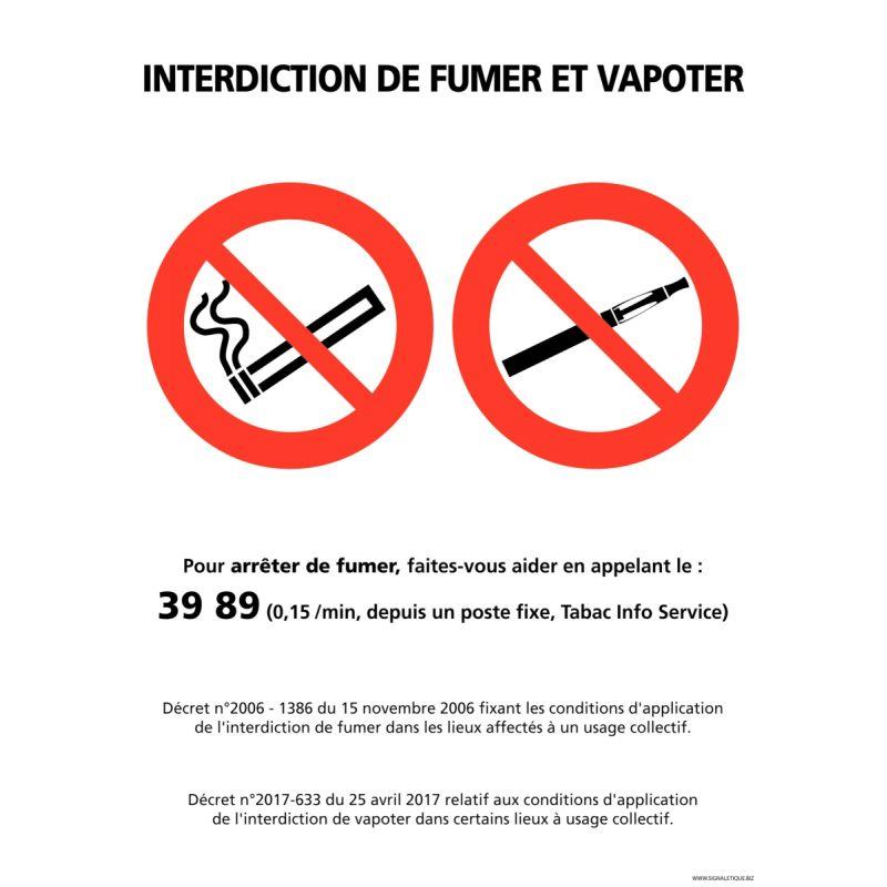 interdit fumer et 21x15cm